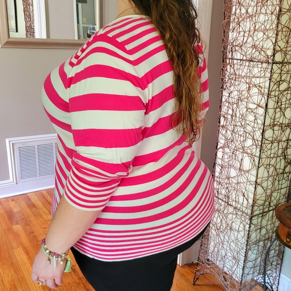 Lane Bryant Pink Lightweight Sweater Size 26/28 - Picture 5 of 11